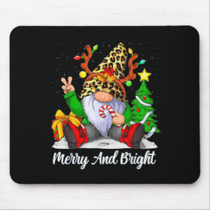 Merry And Bright Christmas Gnome Family Pajamas Ma Mouse Mat