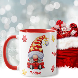 Merry And Bright Christmas Gnome Mug
