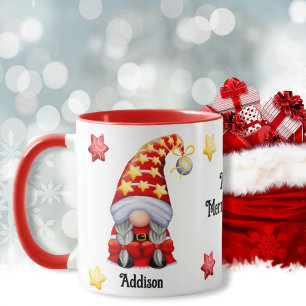 Merry And Bright Christmas Gnome Mug
