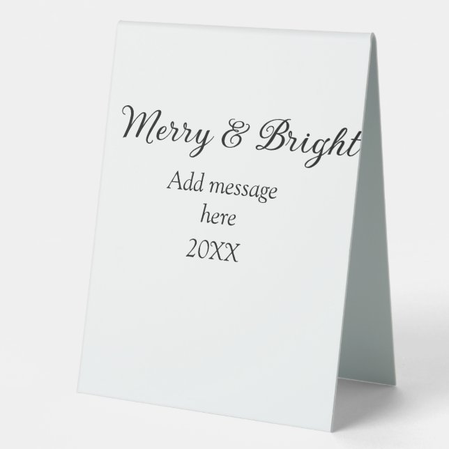 Merry and bright Christmas holiday add messageyear (Front)