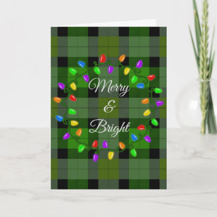 Merry And Bright Christmas Lights Card
