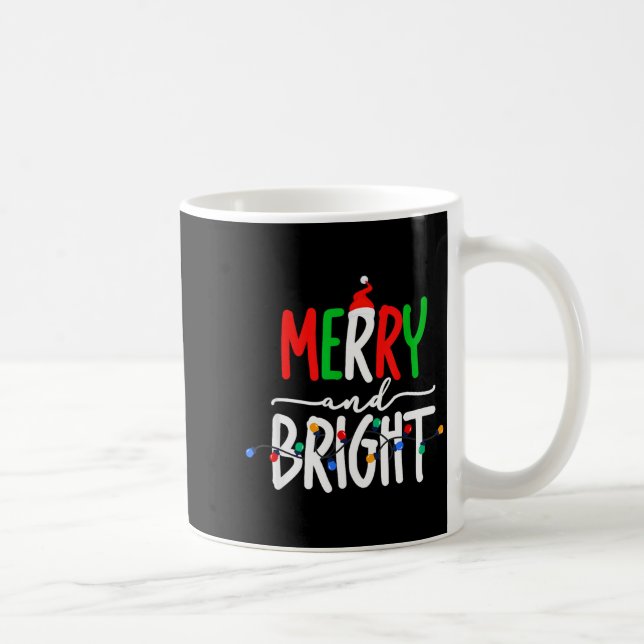 Merry And Bright Christmas Lights Family Pajama Xm Coffee Mug (Right)