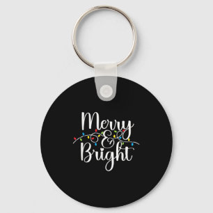 Merry And Bright Christmas Lights Family Pajama Xm Key Ring