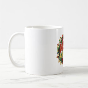 Merry And Bright Christmas Lights Typography Coffee Mug