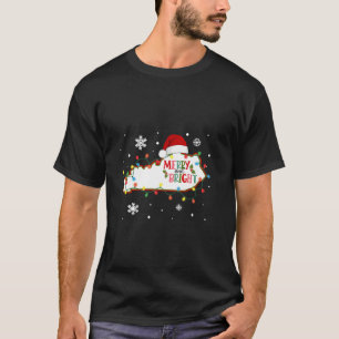 Merry And Bright Christmas Lights Xmas Kentucky St T-Shirt