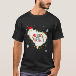 Merry And Bright Christmas Lights Xmas South Carol T-Shirt