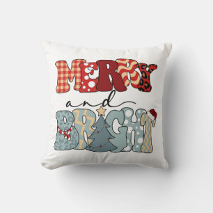 Merry and Bright-Christmas-Merry Xmas-Funny Cushion