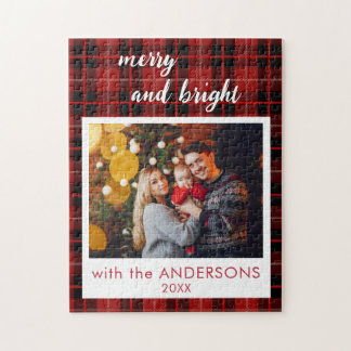 Merry and Bright Christmas Personalised Puzzles