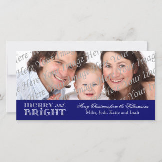 Merry and Bright Christmas Photo Card