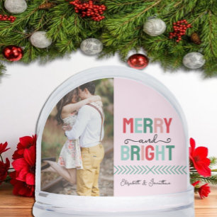 Merry and Bright Christmas Snowglobe