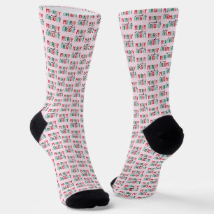 Merry and Bright Christmas Socks