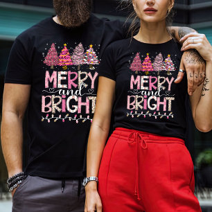 Merry And Bright , Christmas T-Shirt
