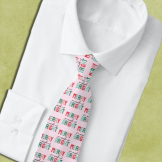 Merry and Bright Christmas Tie