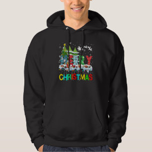 Merry and Bright Christmas Tree Christmas Lights M Hoodie