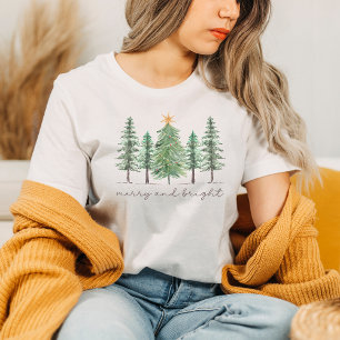 Merry and Bright Christmas Tree Shirt