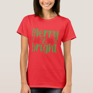 Merry and bright Christmas tshirt