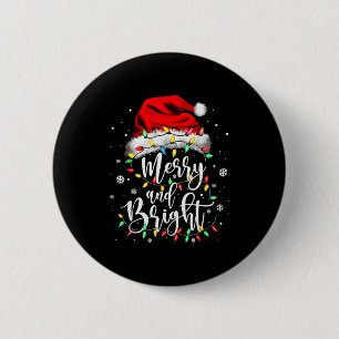 Merry And Bright Christmas Women Girls Cute Merry  6 Cm Round Badge