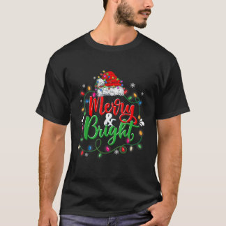 Merry And Bright Christmas Women Girls Kids Merry  T-Shirt