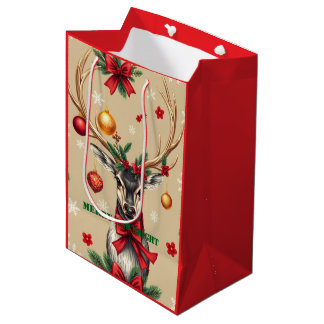 Merry and Bright Custom Gift Bag