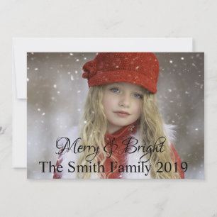Merry and Bright Customisable Christmas Announcement
