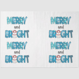 Merry And Bright Customise Tissue Paper