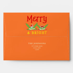 Merry and Bright Cute Christmas  Envelope