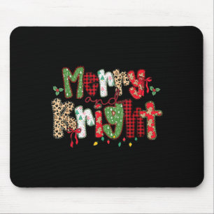 Merry And Bright Cute Christmas Holiday Coquette B Mouse Mat
