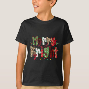Merry And Bright Cute Christmas Holiday Coquette B T-Shirt