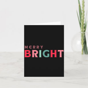 Merry And Bright Cute Colorful Toddler Card