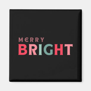 Merry And Bright Cute Colorful Toddler T Shirt Magnet