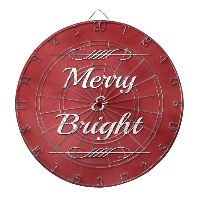 Merry and Bright Dartboard (Front)