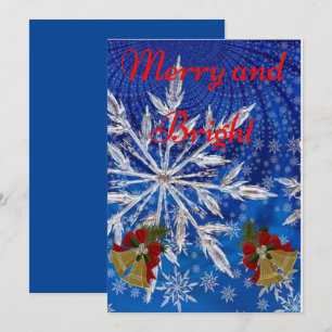 Merry And Bright Family Christmas Holiday Card