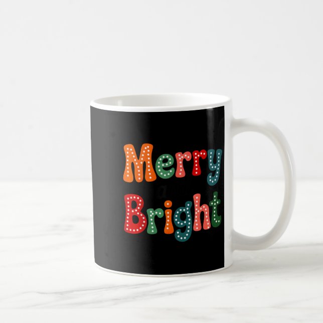 Merry And Bright Family Christmas Squad Xmas Vibes Coffee Mug (Right)