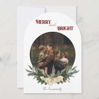 Merry and Bright Flat Holiday Card