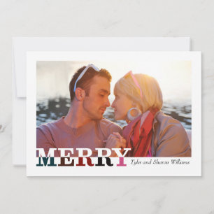 Merry and Bright Front and Back Holiday Card