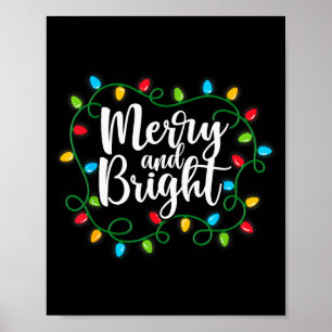 Merry And Bright Funny Family Matching Christmas O Poster