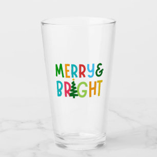 MERRY AND BRIGHT GLASS