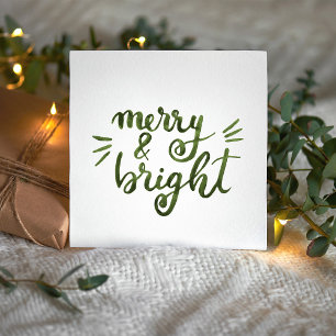 Merry and bright - green