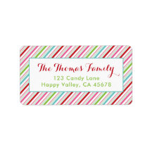 Merry and Bright Holiday Address Labels