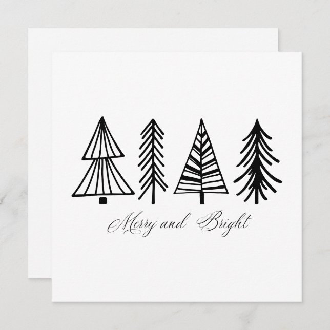 Merry and Bright Holiday Card (Front/Back)