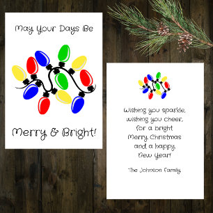 Merry and Bright Holiday Card