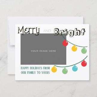 Merry and Bright Holiday Card