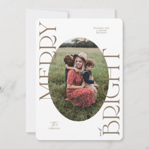 Merry and Bright Holiday Christmas Card