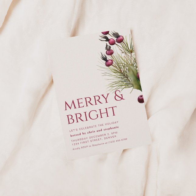 Merry and Bright Holiday Christmas Invite (Creator Uploaded)