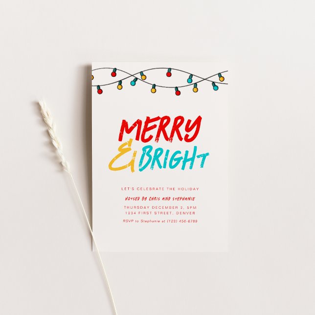 Merry and Bright Holiday Christmas Invite (Creator Uploaded)