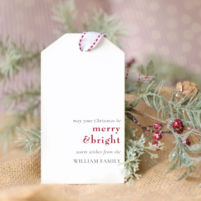 Merry and Bright Holiday Gift Tag (Creator Uploaded)
