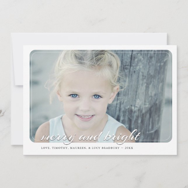 Merry and Bright | Holiday Photo Card (Front)
