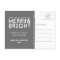 MERRY AND BRIGHT HOLIDAY PHOTO POSTCARD GREY
