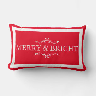 Merry and Bright Holiday Pillow