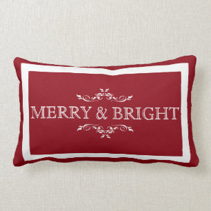 Merry and Bright Holiday Pillow